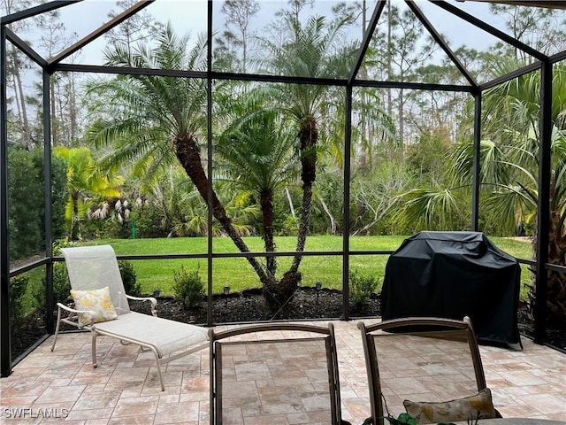 view of sunroom / solarium