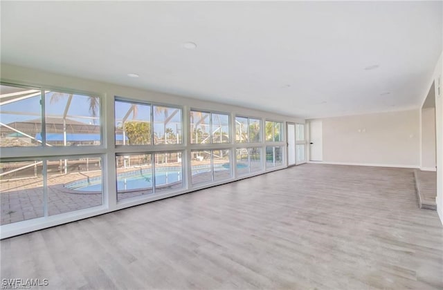 interior space with light wood-type flooring