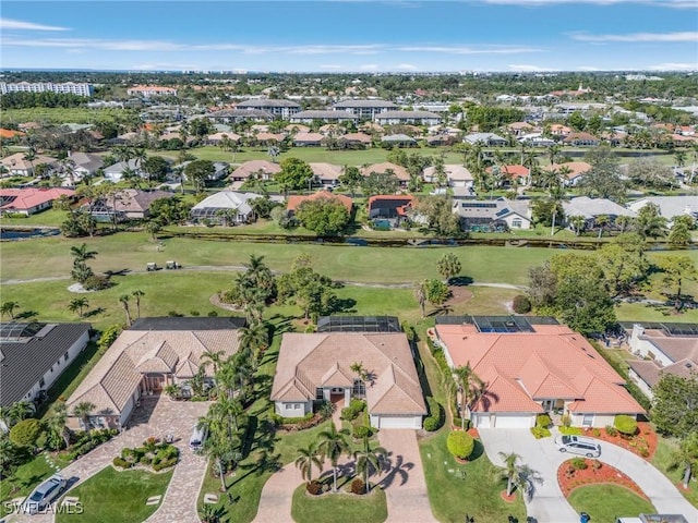 drone / aerial view featuring a residential view