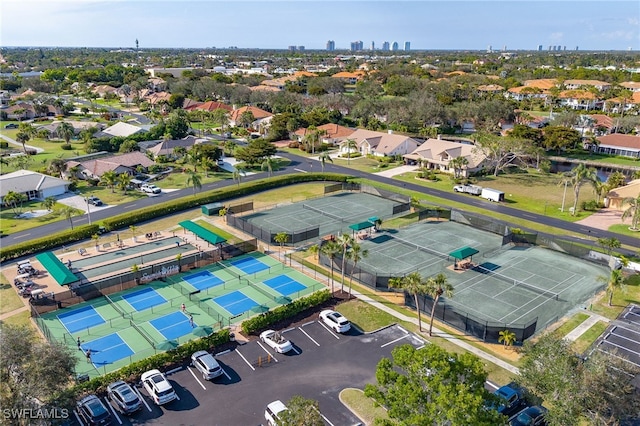 aerial view featuring a residential view