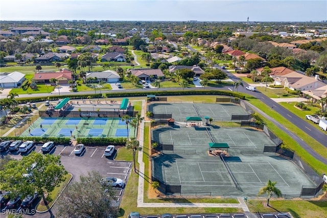 drone / aerial view with a residential view