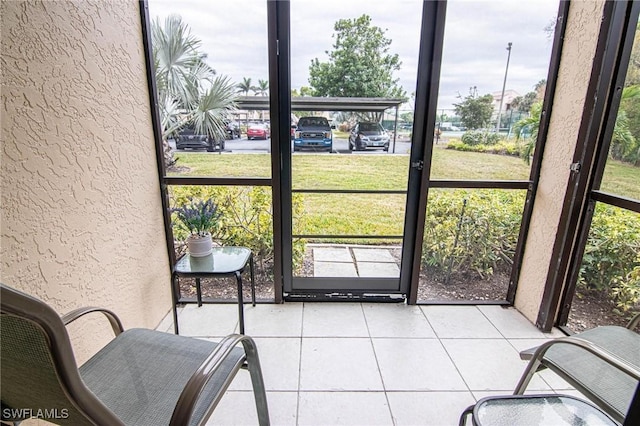 view of sunroom / solarium