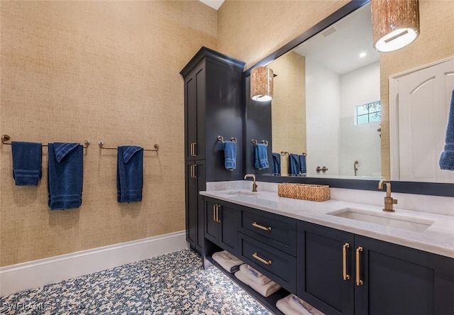 bathroom with vanity