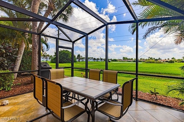 view of sunroom / solarium