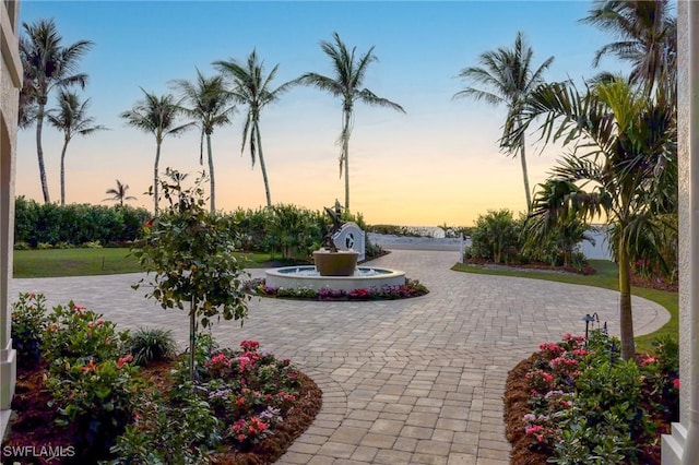 view of home's community featuring a patio area