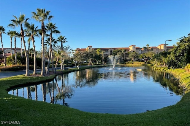 view of water feature