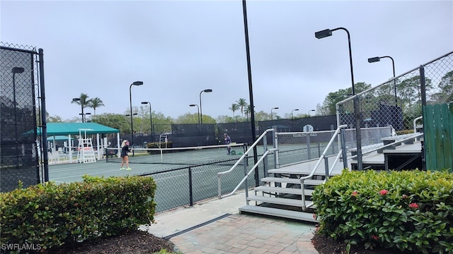 view of tennis court