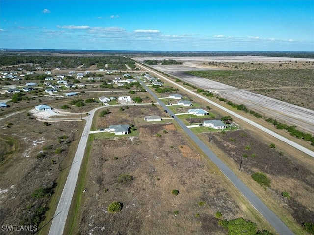 bird's eye view featuring a rural view