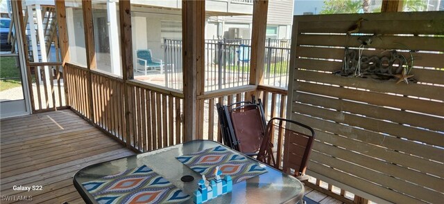 view of sunroom / solarium