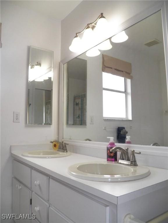 bathroom featuring vanity