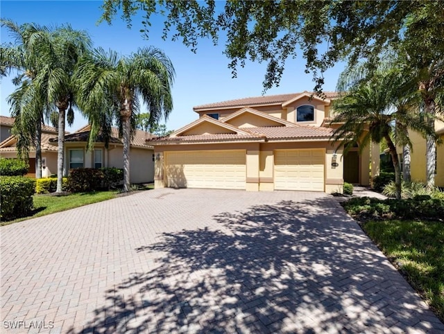 view of front of house featuring a garage