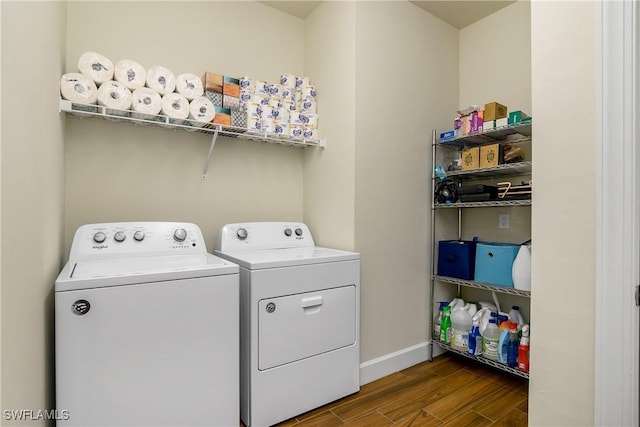 laundry room with washer and clothes dryer