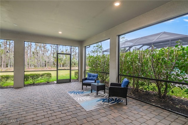 view of sunroom / solarium