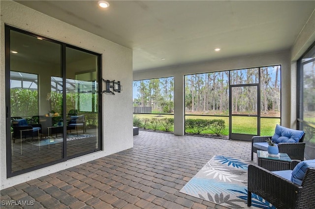 view of sunroom / solarium