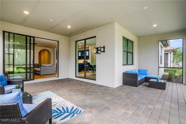 view of patio / terrace with outdoor lounge area