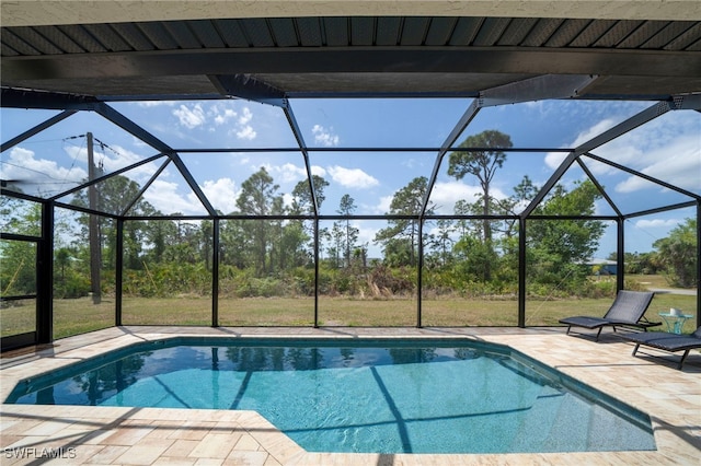 5435 Montego Ln, Port Charlotte, FL 33981 - outdoor pool featuring a patio area and a lanai
