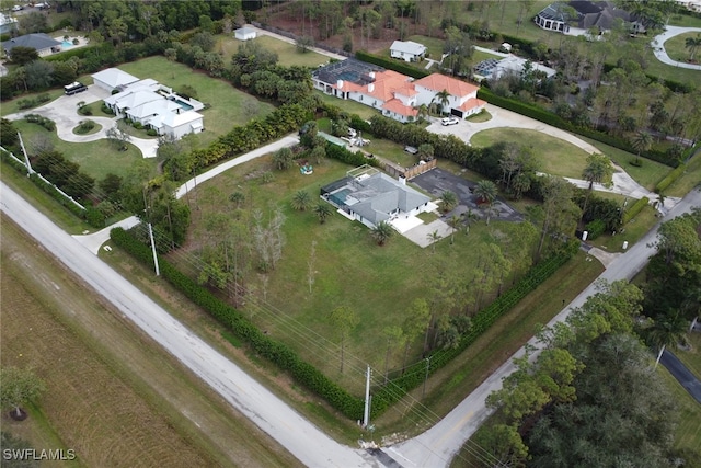 bird's eye view featuring a residential view