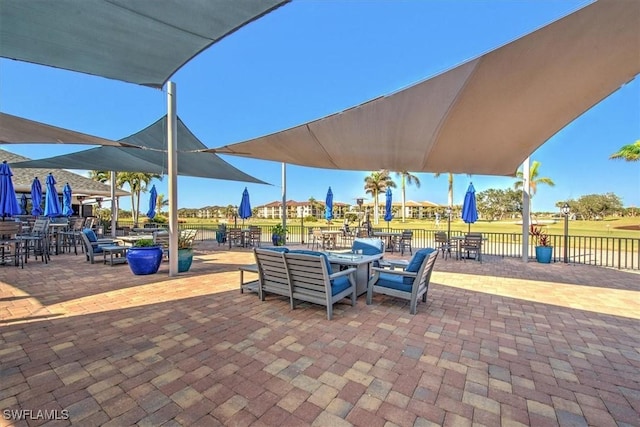 view of patio / terrace with fence