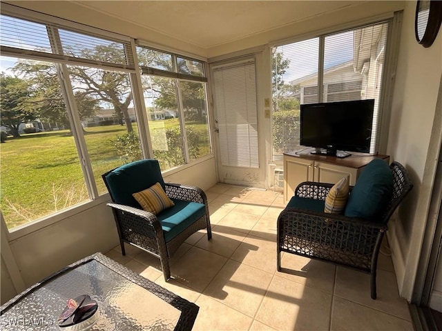 view of sunroom