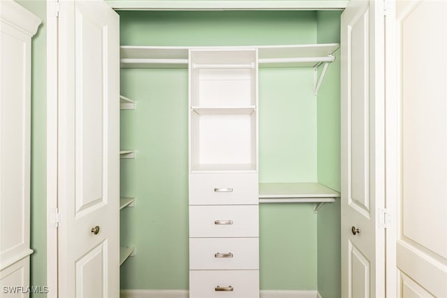 view of closet