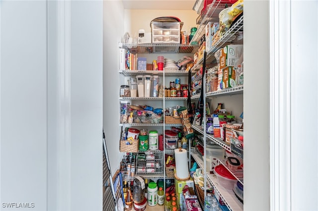 view of pantry