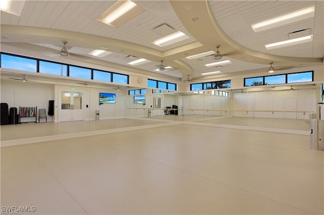 view of sport court with a wealth of natural light