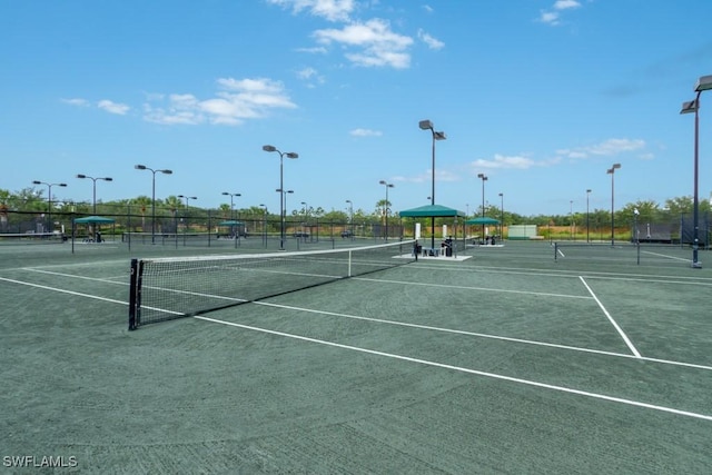 view of tennis court