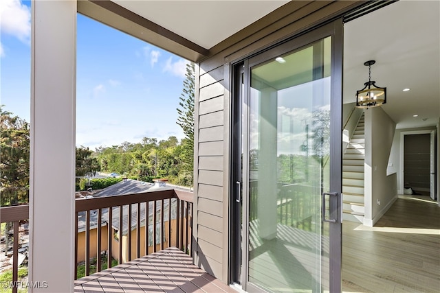 view of balcony