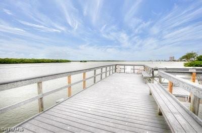 view of dock