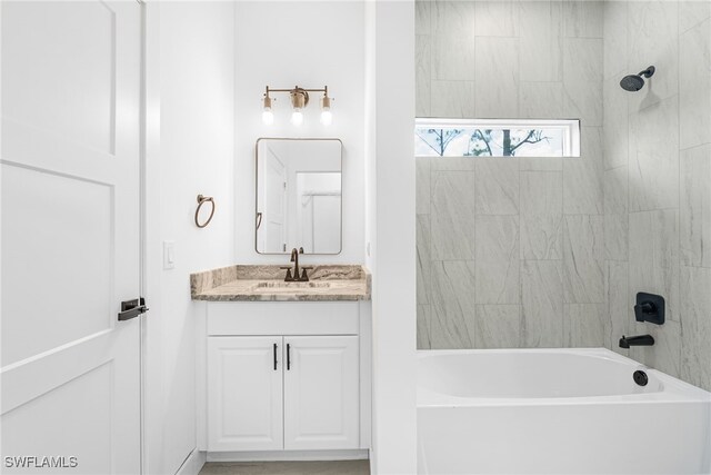 27159 Alhambra Dr, Punta Gorda, FL 33955 - full bathroom featuring vanity and shower / bathtub combination