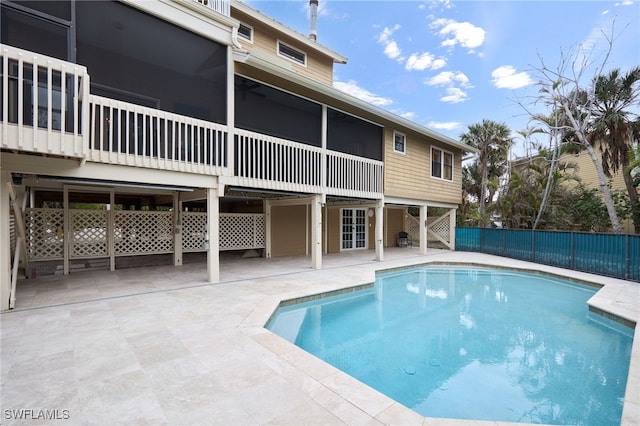 view of pool with a patio