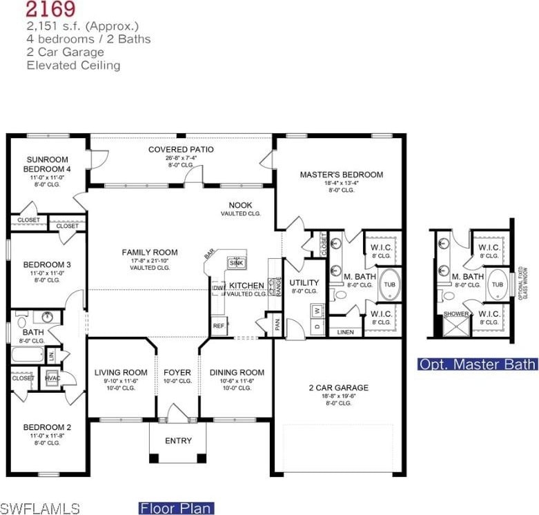 511 Windermere Dr, Lehigh Acres, FL 33972 - home floor plan
