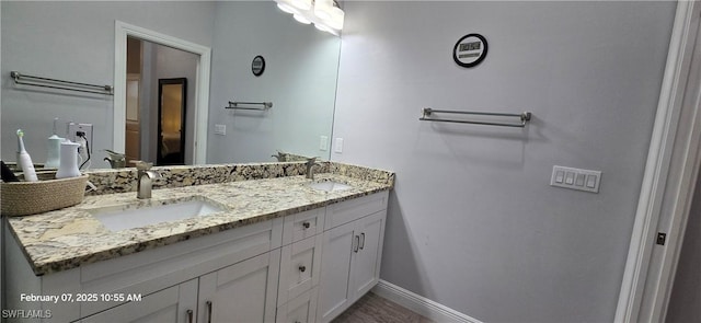 bathroom with vanity