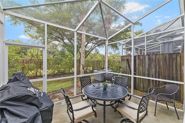 view of sunroom / solarium