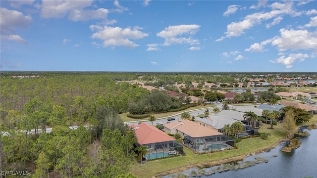 3200 Magnolia Landing Ln, North Fort Myers, FL 33917 - aerial perspective of suburban area featuring a large body of water