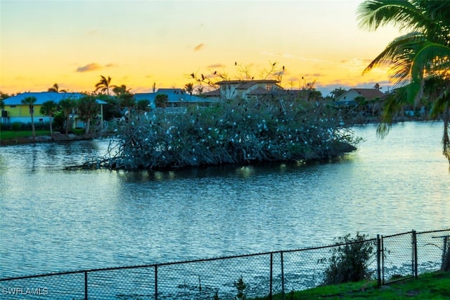 3131 Twin Lakes Ln, Sanibel, FL 33957 - property view of water featuring fence