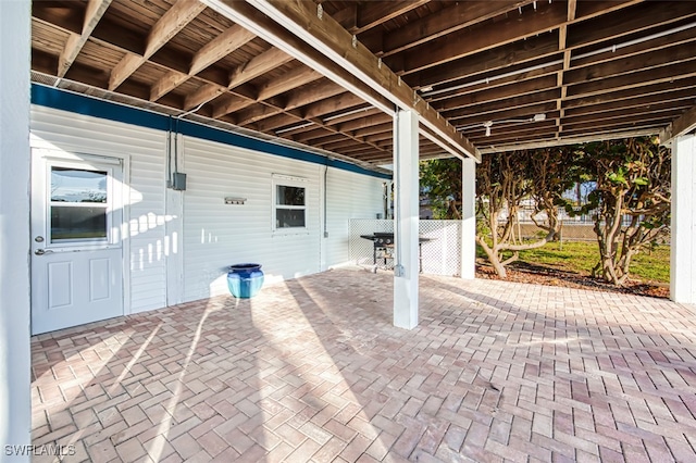 3131 Twin Lakes Ln, Sanibel, FL 33957 - view of patio / terrace with fence