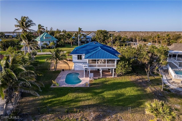 3131 Twin Lakes Ln, Sanibel, FL 33957 - aerial view