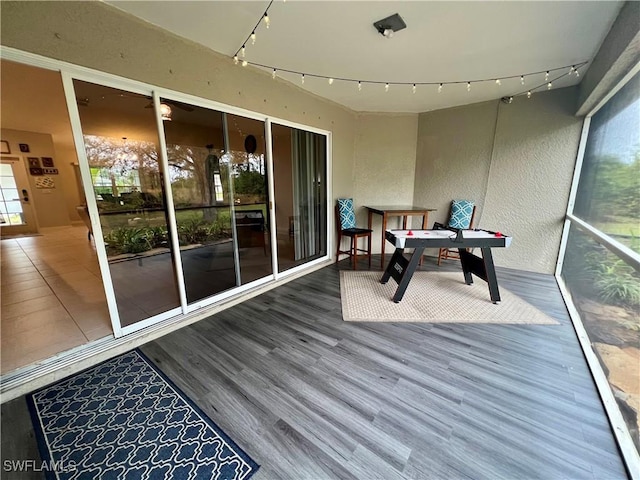 view of sunroom