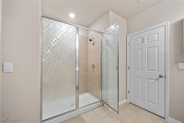 bathroom with walk in shower