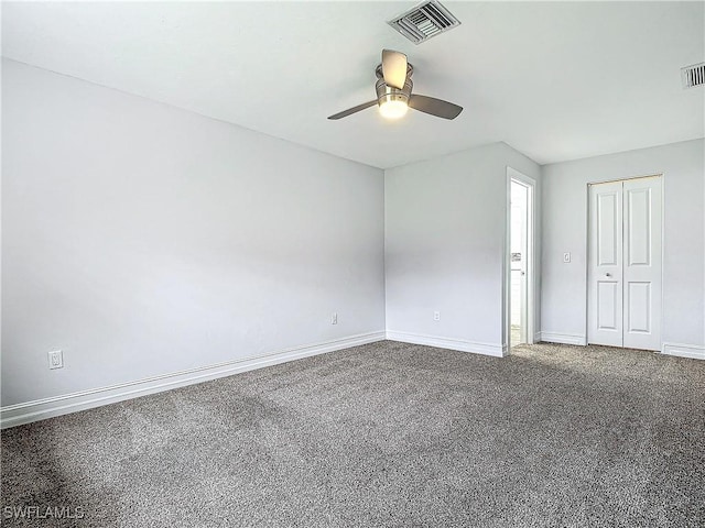 4348 Beechwood Lake Dr, Naples, FL 34112 - spare room featuring ceiling fan and carpet