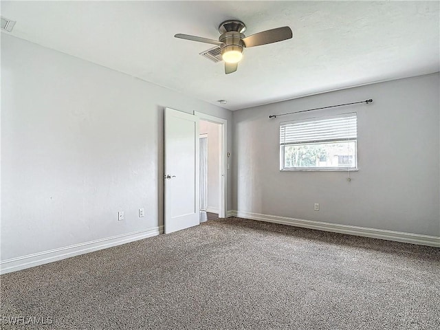 4348 Beechwood Lake Dr, Naples, FL 34112 - spare room featuring ceiling fan and carpet floors