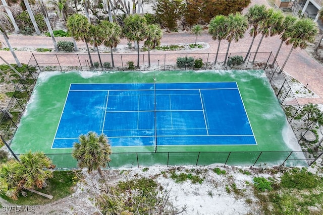 view of tennis court