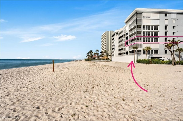 9811 Gulf Shore Dr Unit 301, Naples, FL 34108 - view of property's community featuring view of water and beach and volleyball court