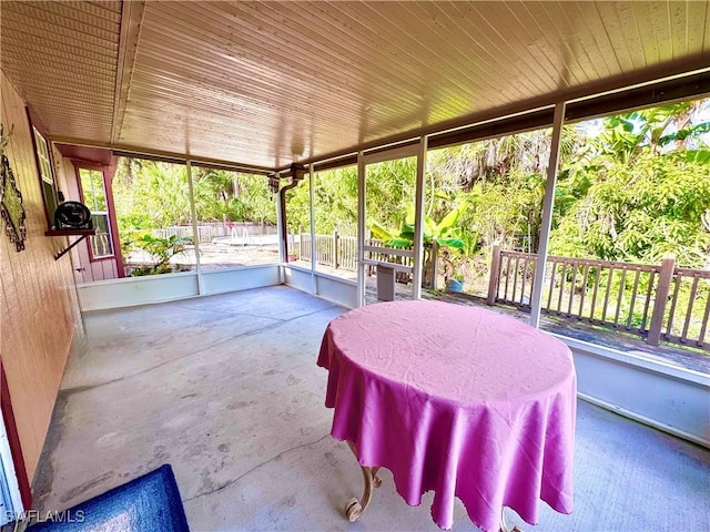 view of sunroom / solarium