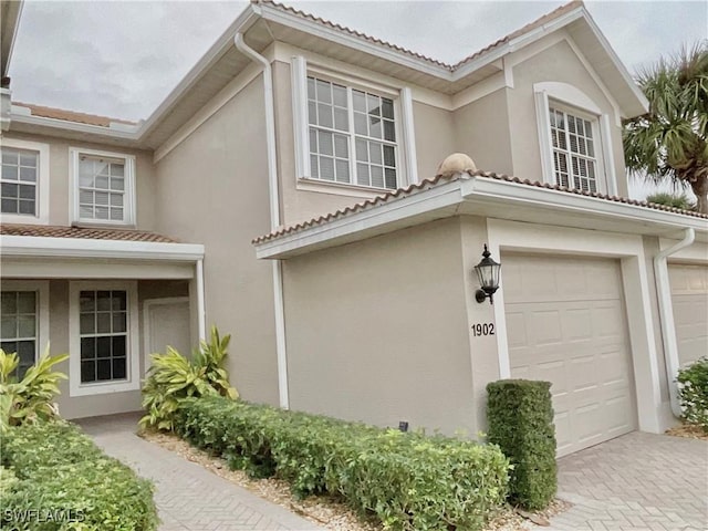 view of home's exterior featuring a garage