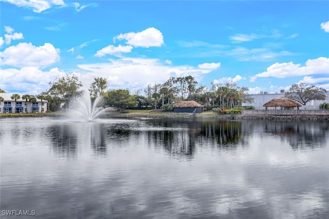 view of water feature