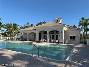 view of pool with a patio area