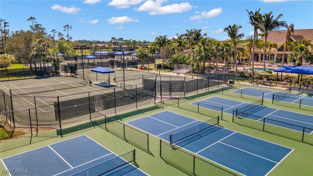 view of tennis court