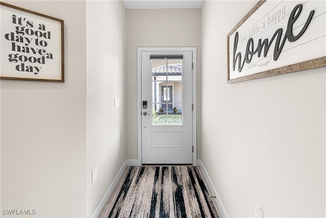 entryway featuring hardwood / wood-style floors